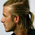 REAL MADRID'S BECKHAM LOOKS ON AT NEWS CONFERENCE IN HONG KONG